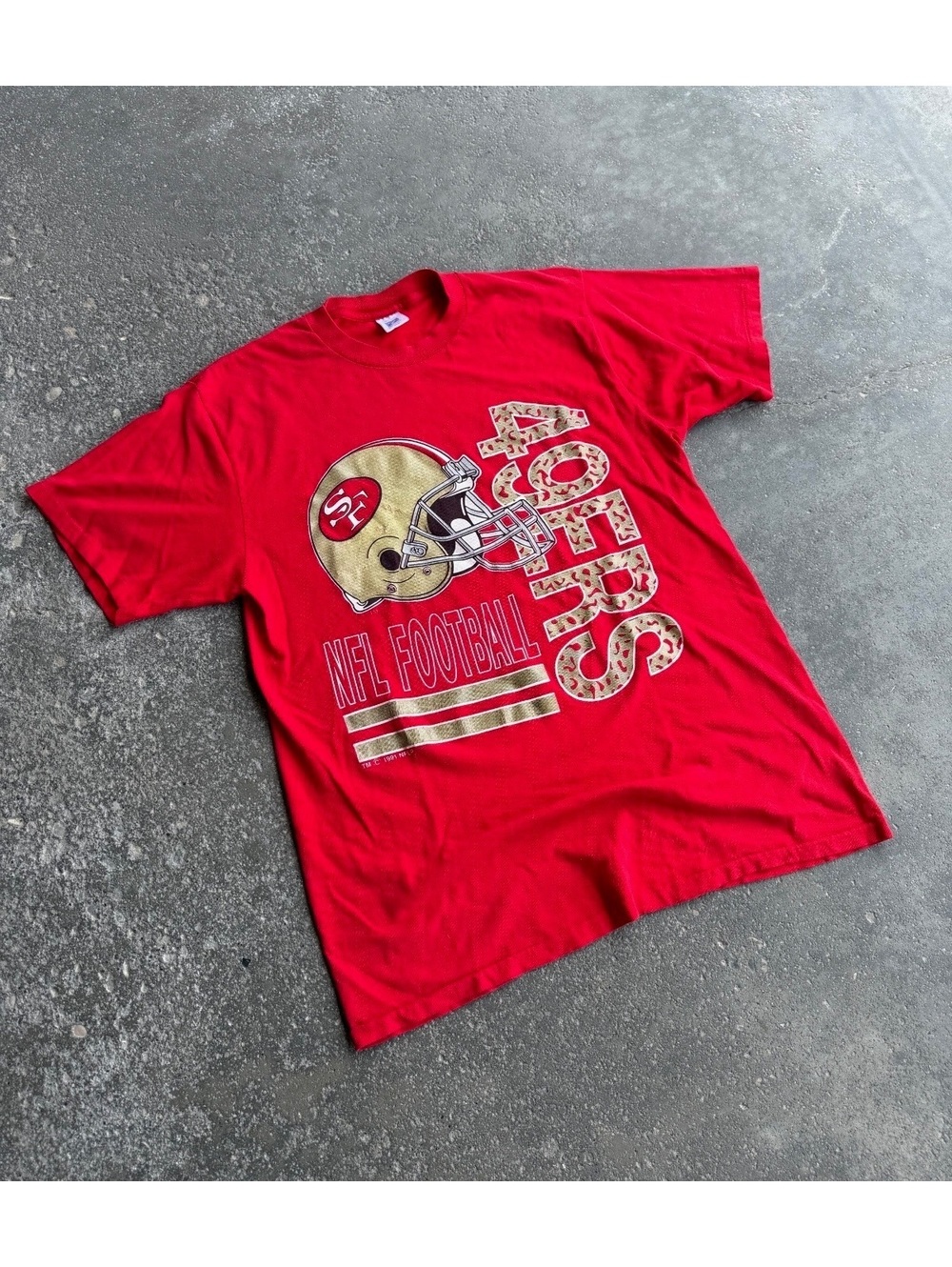 Vintage 1991 USA Made NFL SF 49ers Football T-Shirt